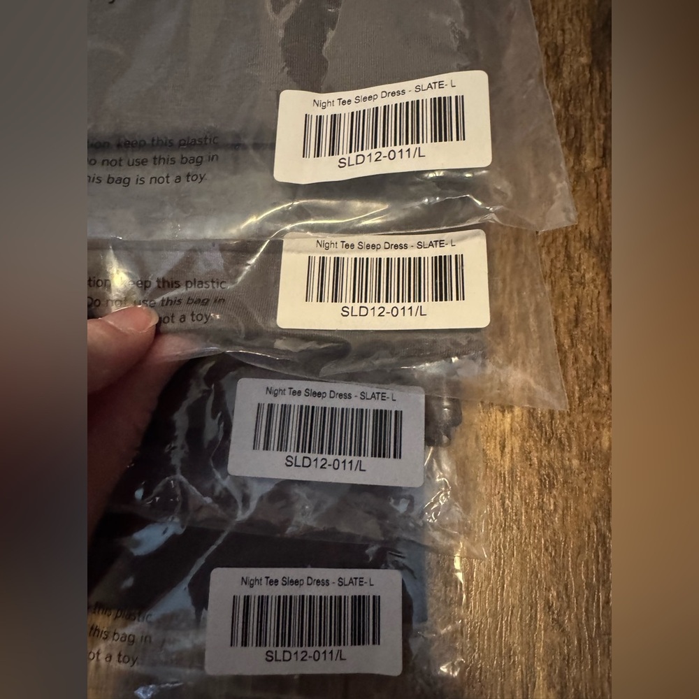 Recliner NYC NWT Slate Grey Night Tee Sleep Dress Pajama - Picture 5 of 8